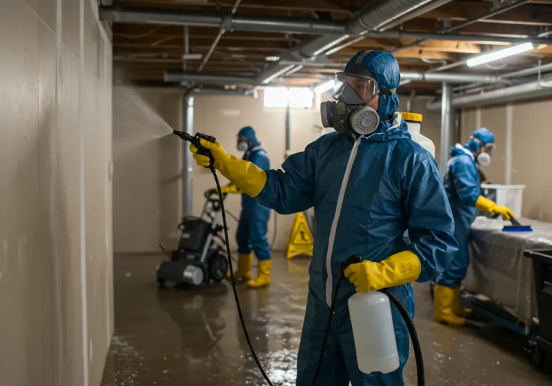 Basement Sanitization and Antimicrobial Treatment process in Totowa, NJ