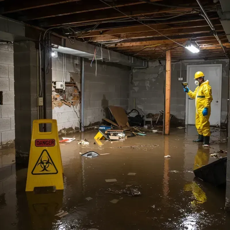 Flooded Basement Electrical Hazard in Totowa, NJ Property